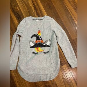 Size 7/8 Halloween unicorn witch sweater shirt